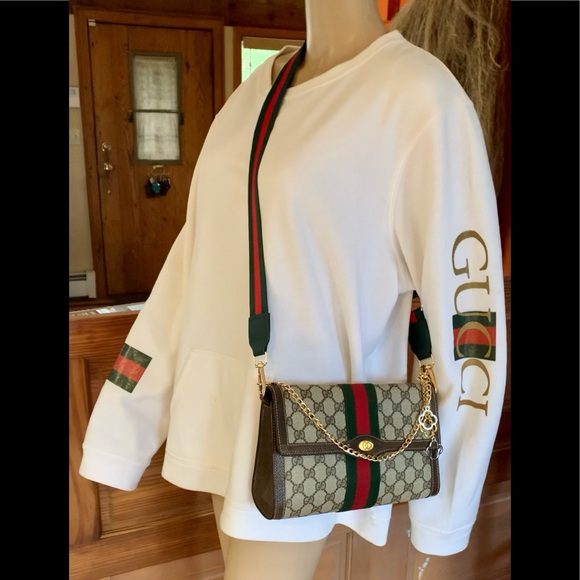 ❗️SOLD❗️GG Supreme❤️ Super Attractive Timeless ❤️EUC Brown MUST HAVE Hard 2 Find - Picture 12 of 14